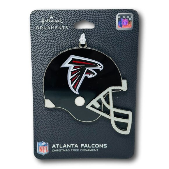 Hallmark Atlanta Falcons Christmas Ornament Metal Football Helmet Holiday - Picture 1 of 4